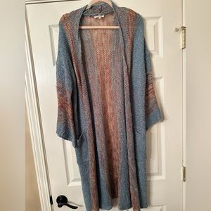 Easel Brand Maxi length Cardigan